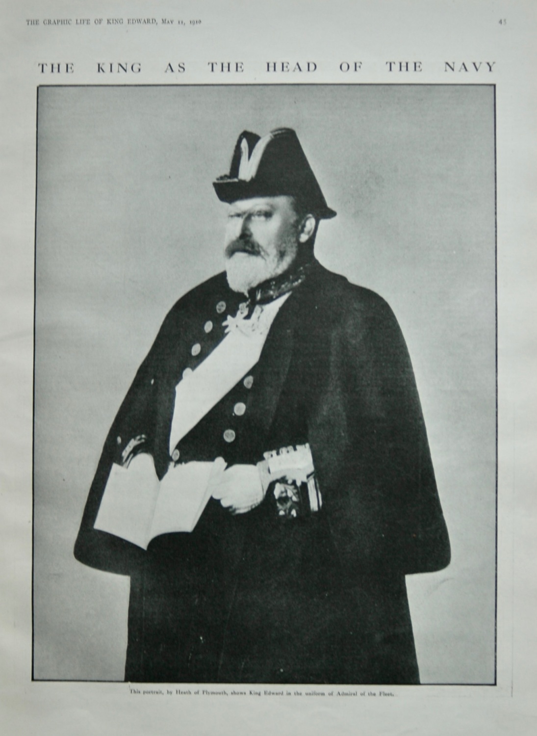 The King as the Head of the Navy.  (King Edward VII.)