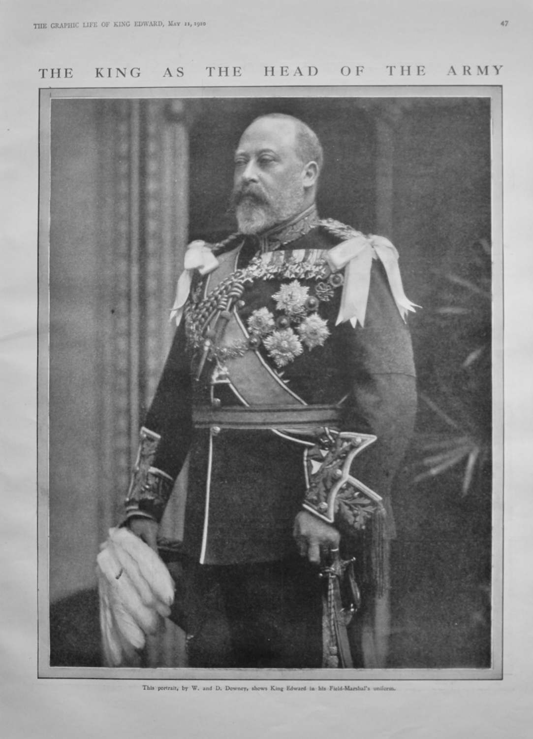 The King as the Head of the Army.  (King Edward VII.)