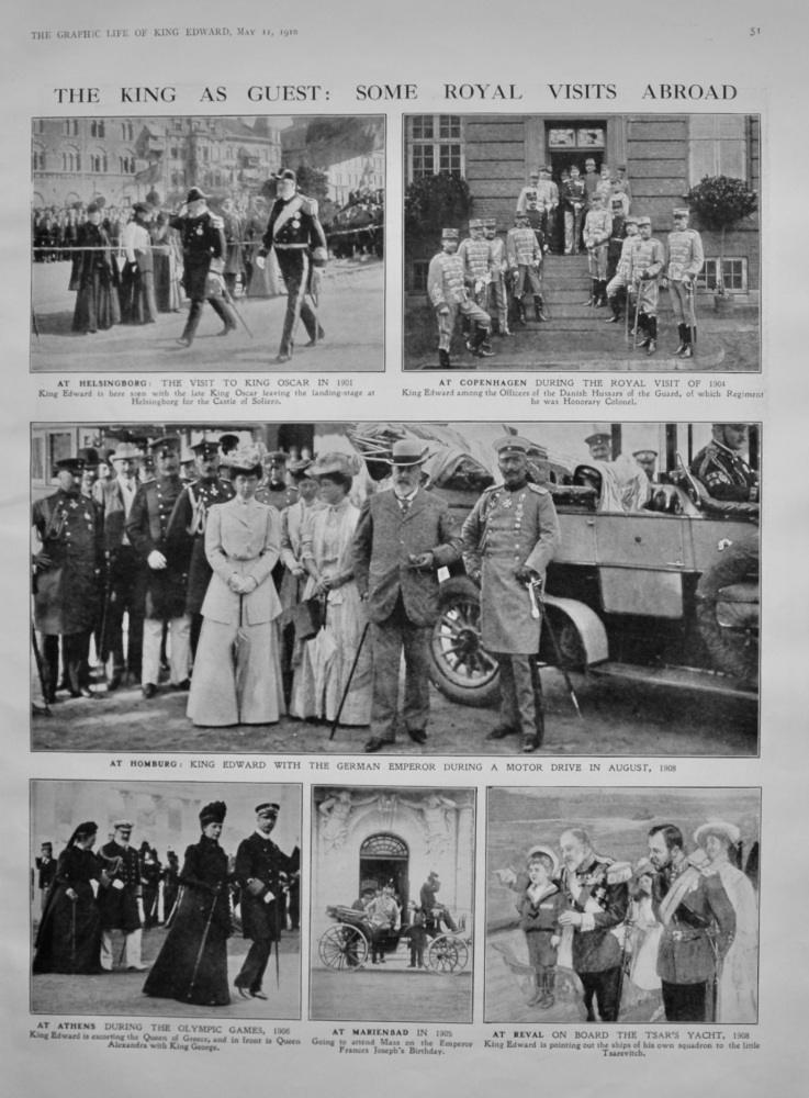The King as Guest : Some Royal Visits Abroad.  (King Edward VII.)