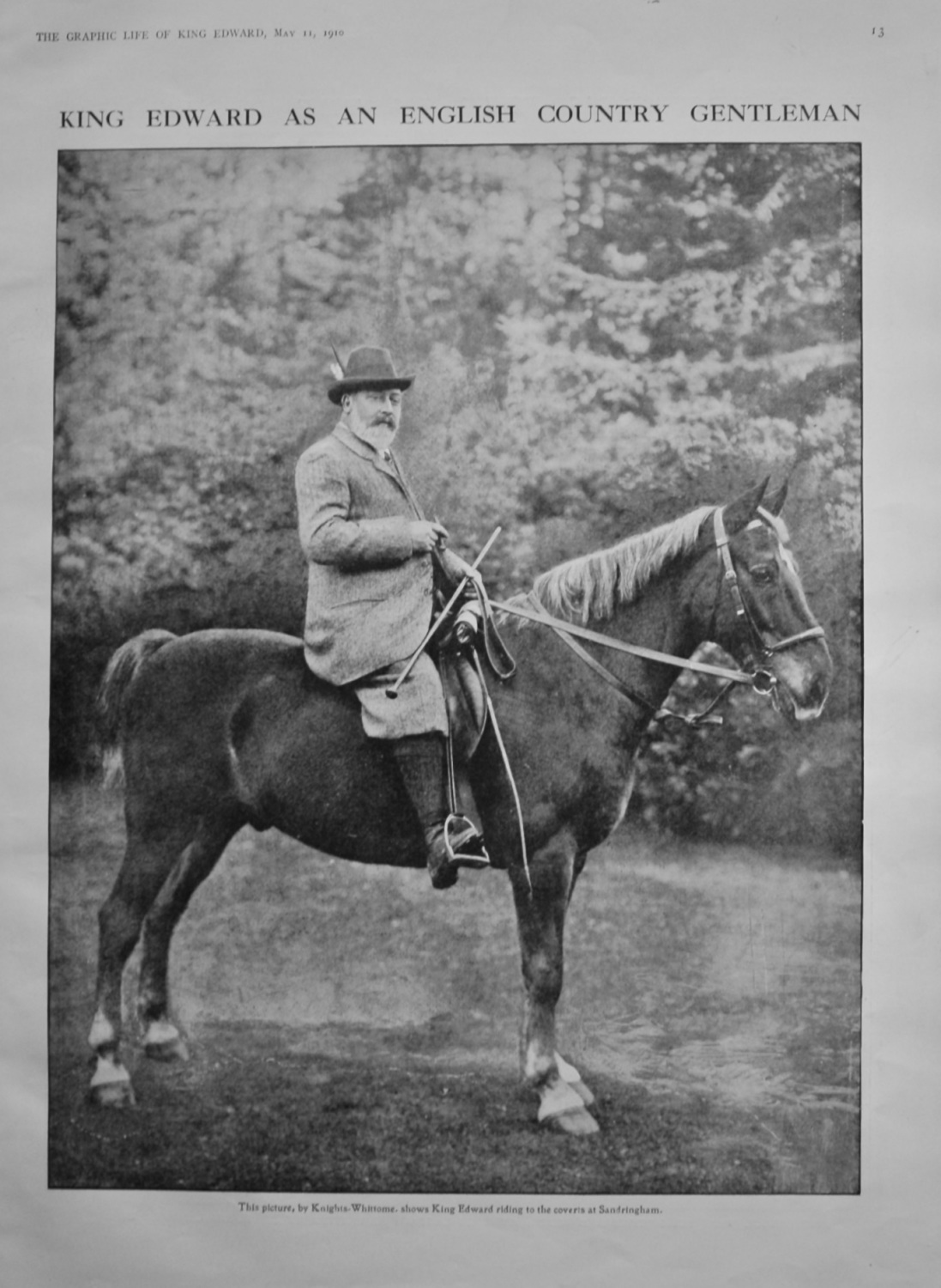 King Edward VII. as an English Country Gentleman.