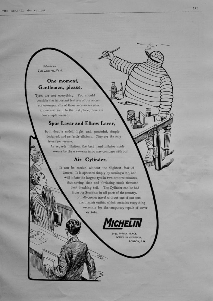 Michelin. (Tyre Company).  1910.