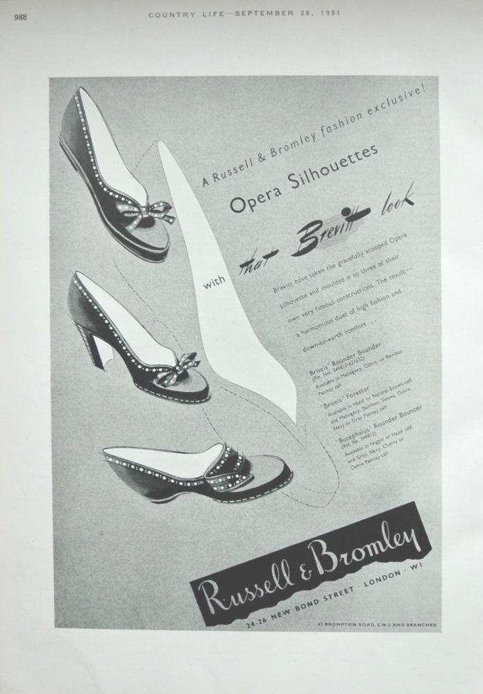 Russell & Bromley advert