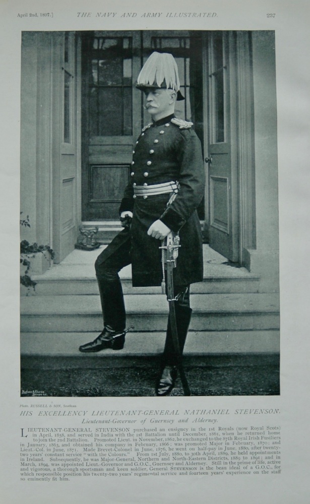 Lieutenant-General Nathaniel Stevenson. - 1897