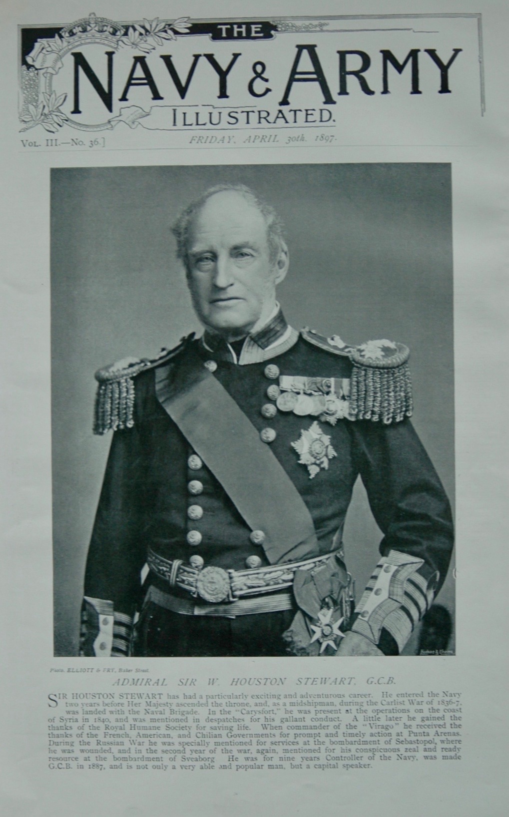 Admiral Sir W Houston Stewart - 1897
