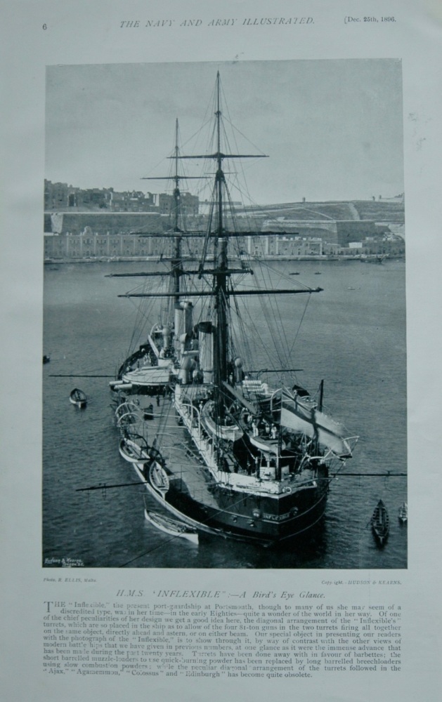 H.M.S. "Inflexible". - 1896