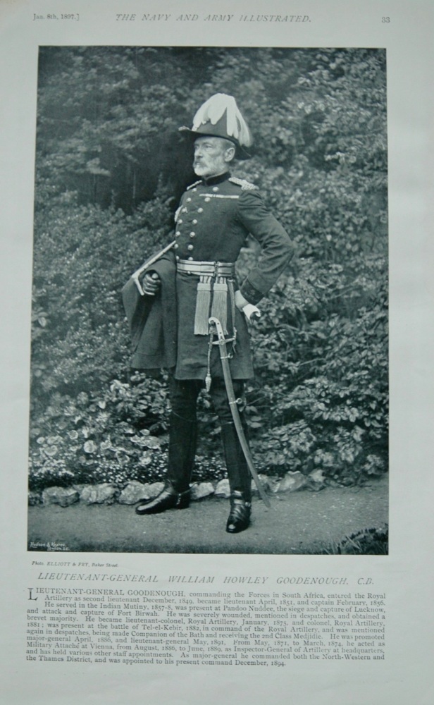 Lieutenant-General William Howley Goodenough, C.B. - 1897