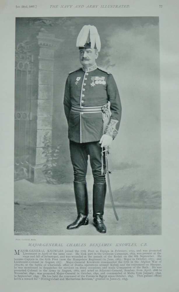 Major-General Charles Benjamin Knowles. - 1897