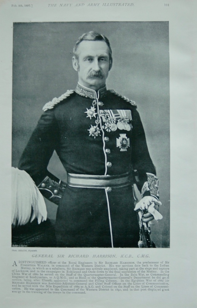 General Sir Richard Harrison.- 1897