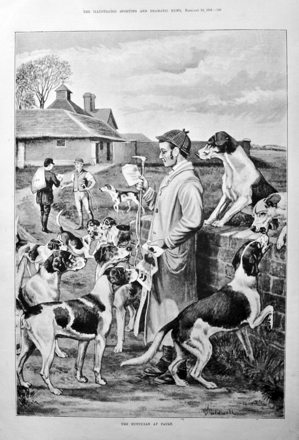 The Huntsman at Fault.  1891.