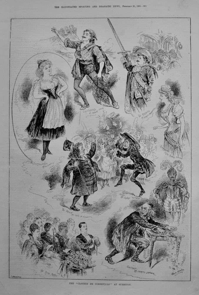 The "Cloches De Corneville" at Surbiton.  1891.