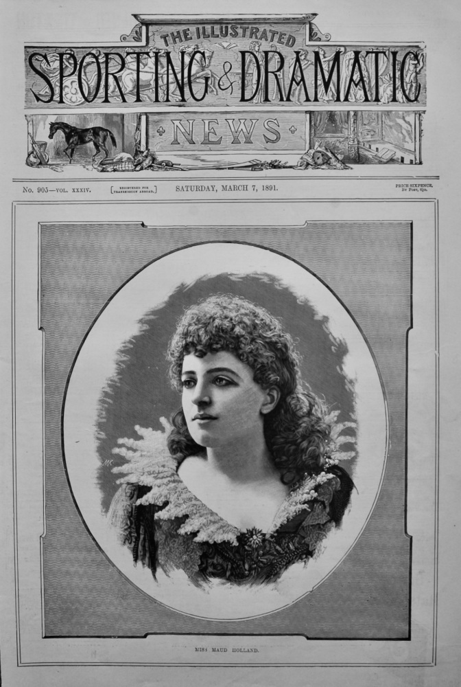 Miss Maud Holland.  1891.