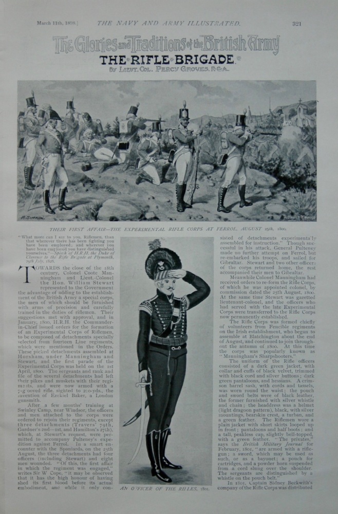 The Rifle Brigade - 1898
