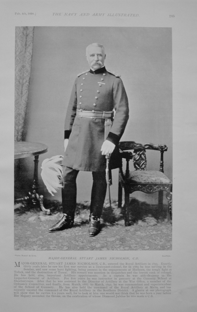 Major General Stuart James Nicholson - 1898