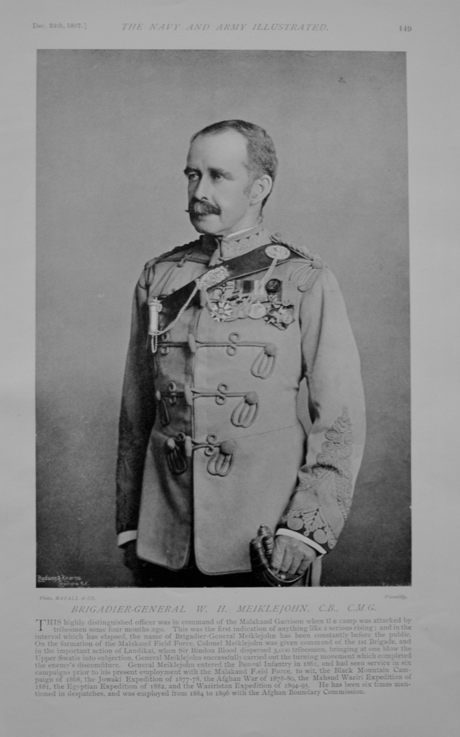 Brigadier-General Meiklejohn - 1897