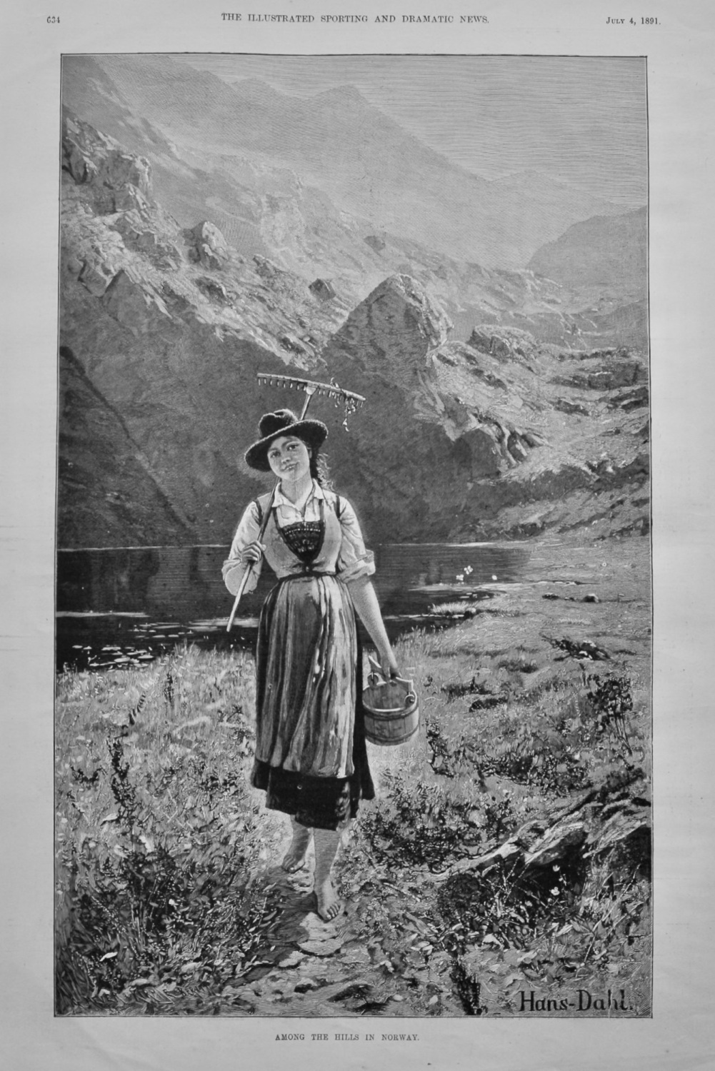 Among the Hills in Norway.  1891.