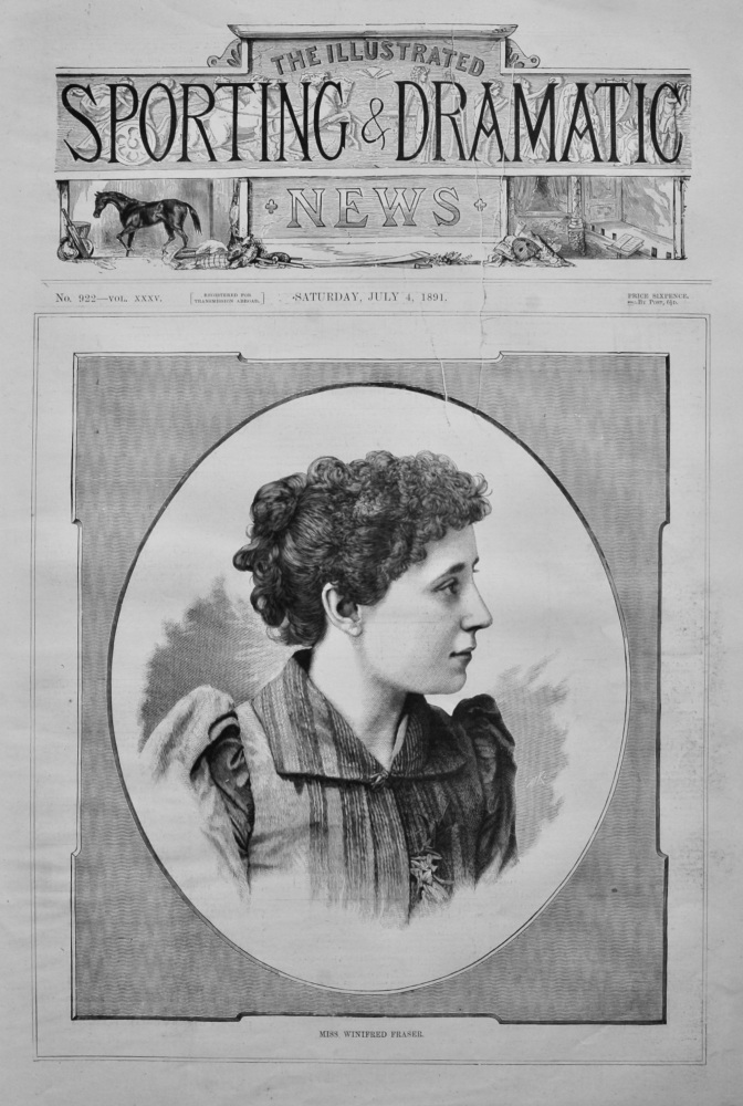 Miss Winifred Fraser.  1891.