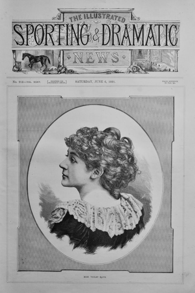 Miss Violet Raye.  1891.