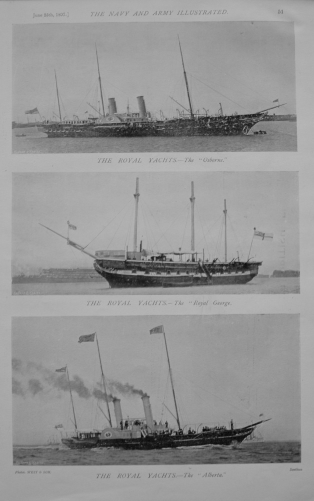 The Royal Yachts - 1897