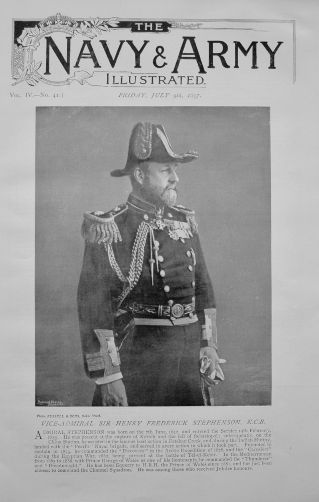 Vice-Admiral Sir Henry Frederick Stephenson, K.C.B.  1897.