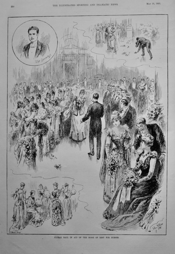 Floral Ball in Aid of the Home of Rest for Horses.  1891.