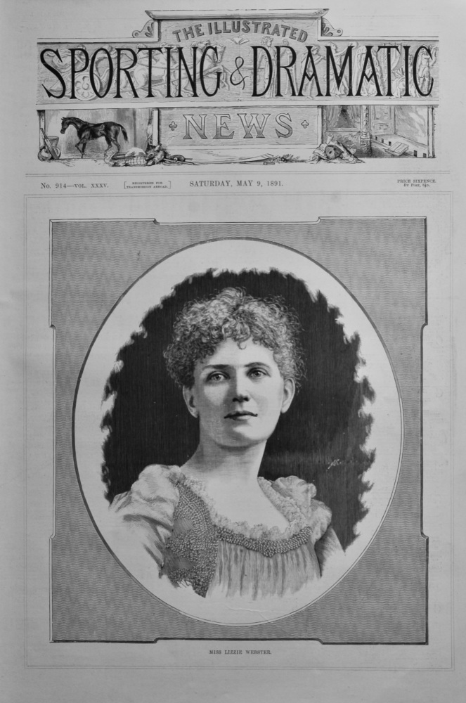 Miss Lizzie Webster.  1891.