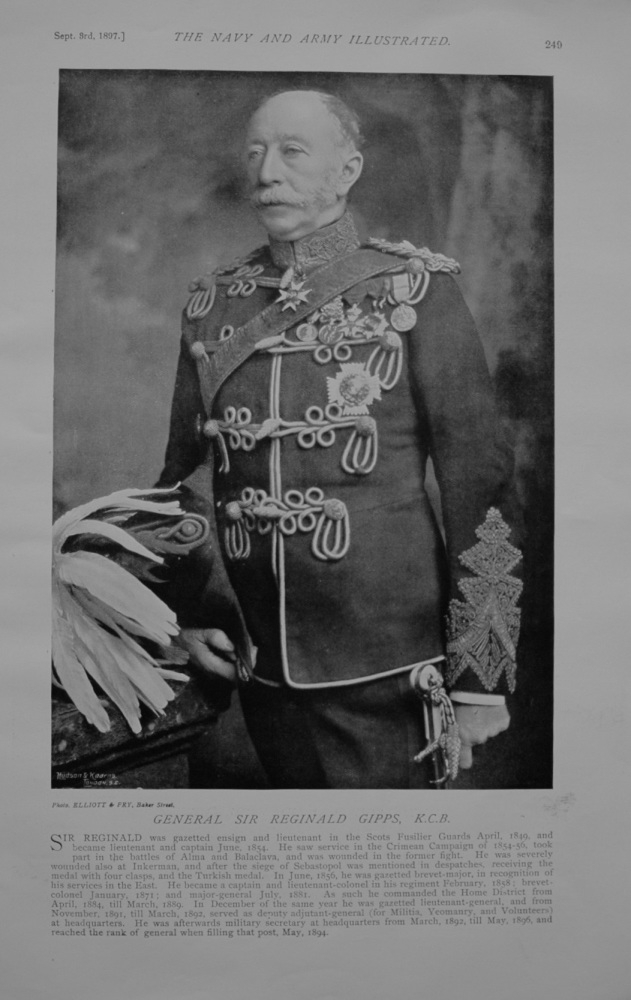 General Sir Reginald Gipps. 1897