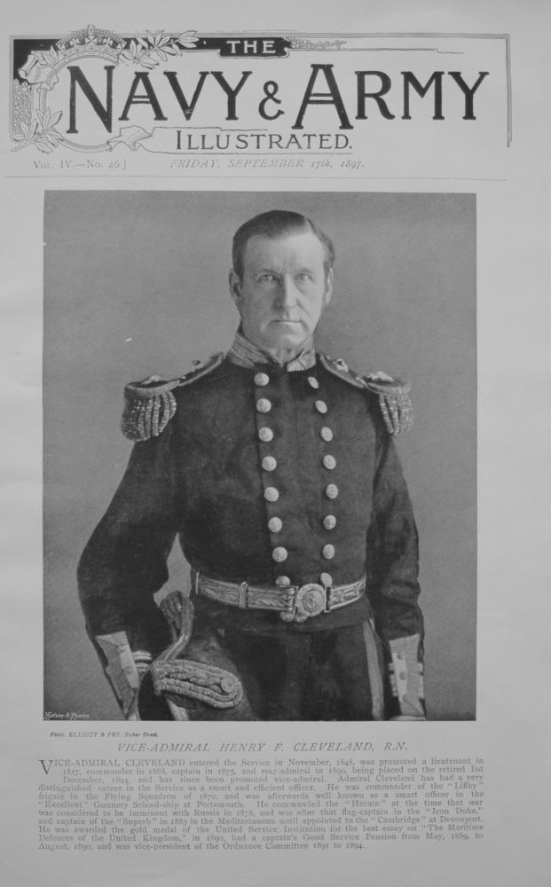 Vice-Admiral Henry F. Cleveland, R.N.  - 1897