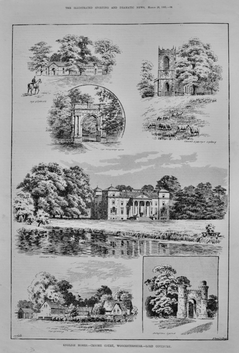 English Homes.- Croome Court, Worcestershire.- Lord Coventry.  1891.