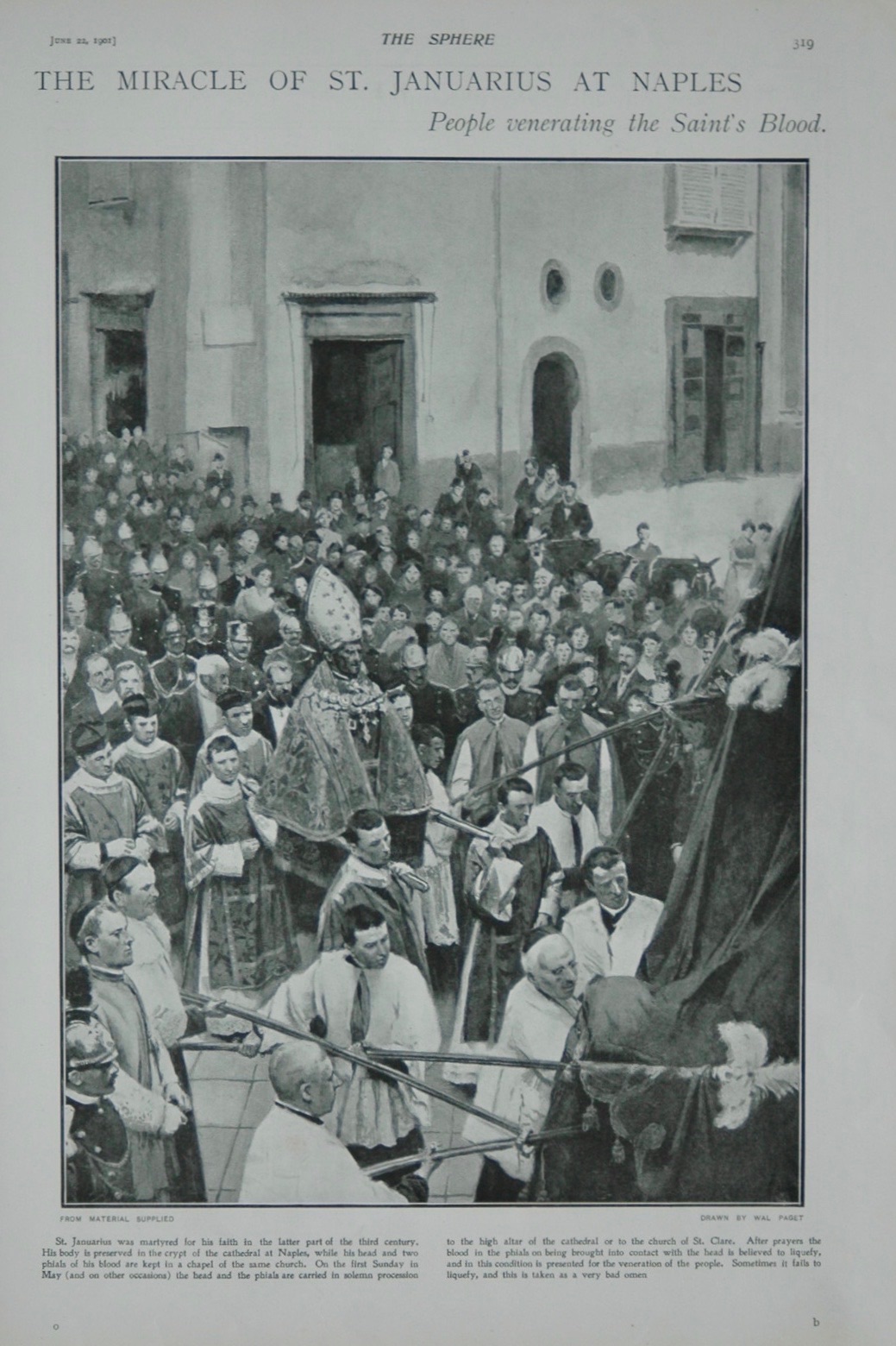 The Miracle of St Januarius at Naples - 1901