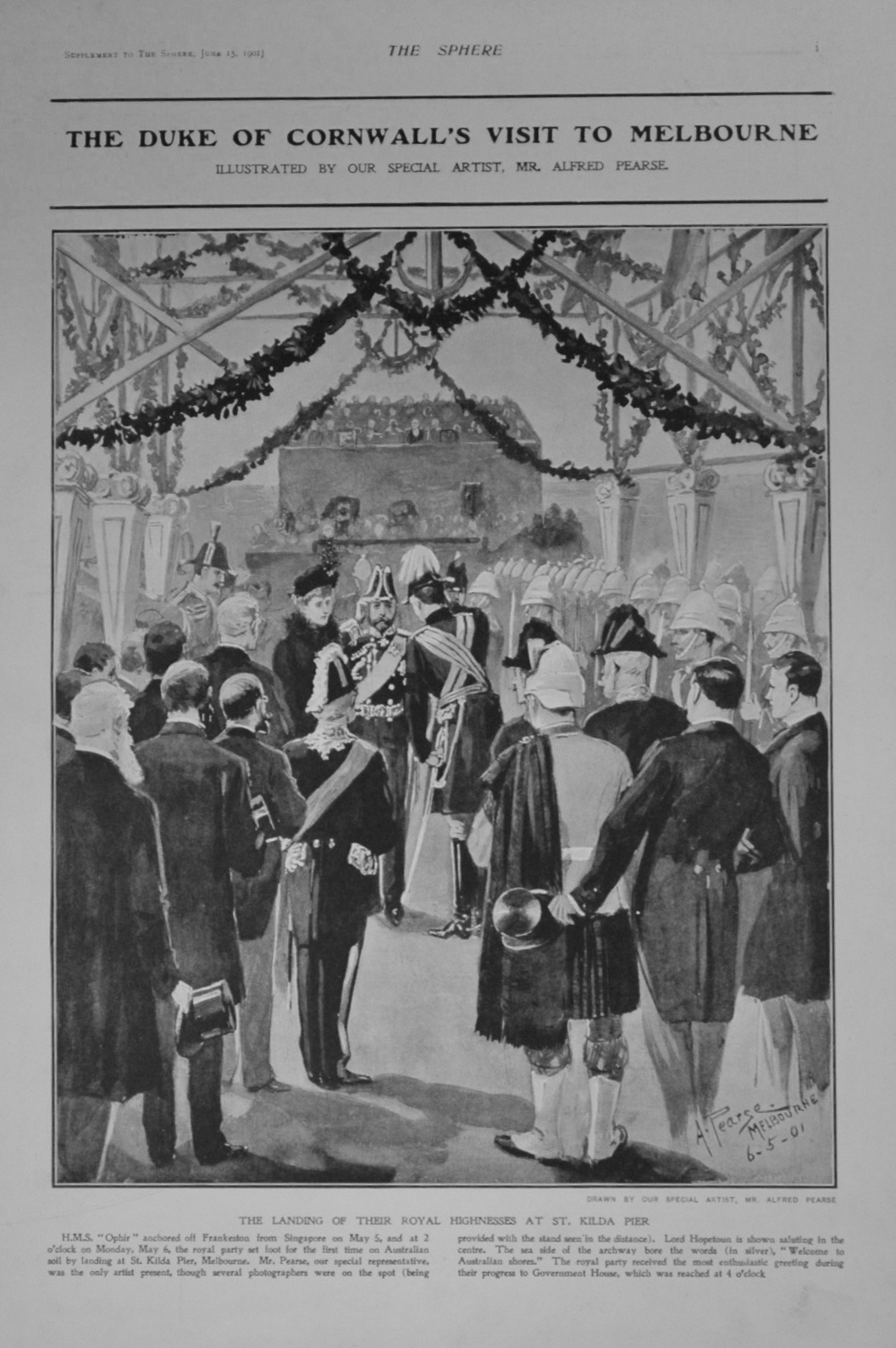 The Duke of Cornwall's visit to Melbourne - 1901