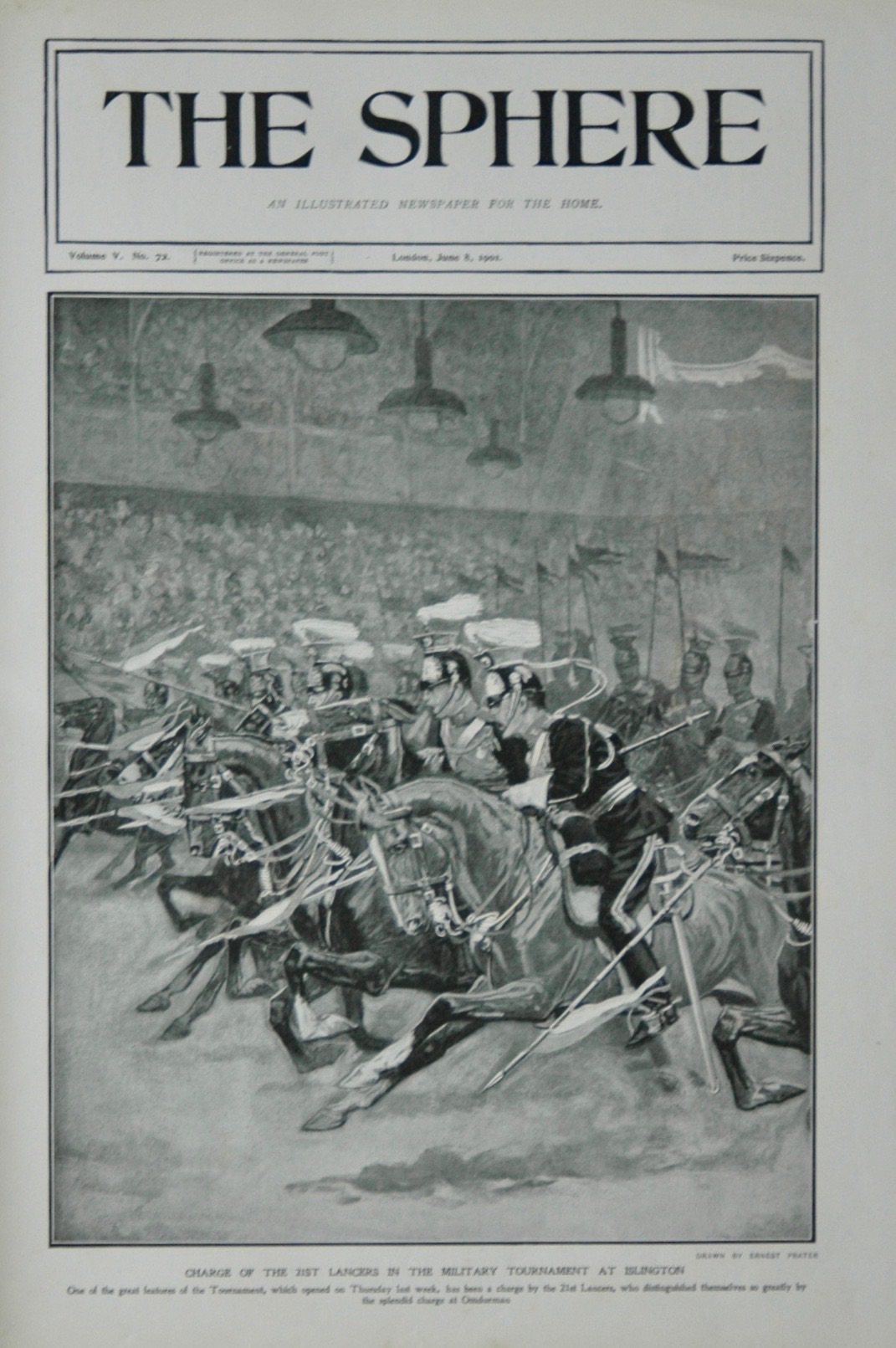 Charge of the 21st Lancers - Military Tournament - 1901