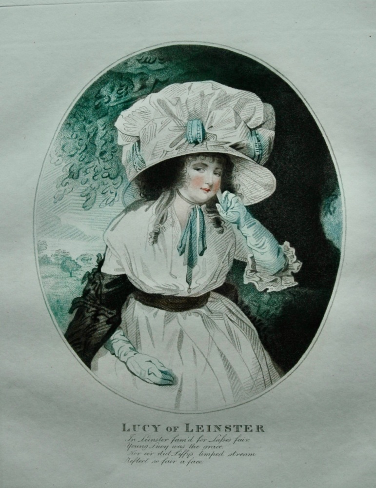 Lucy of Leinster.  (Colour Mezzotint).