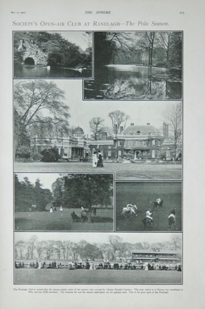 The Ranelagh Club - 1901.  (The Polo Season).
