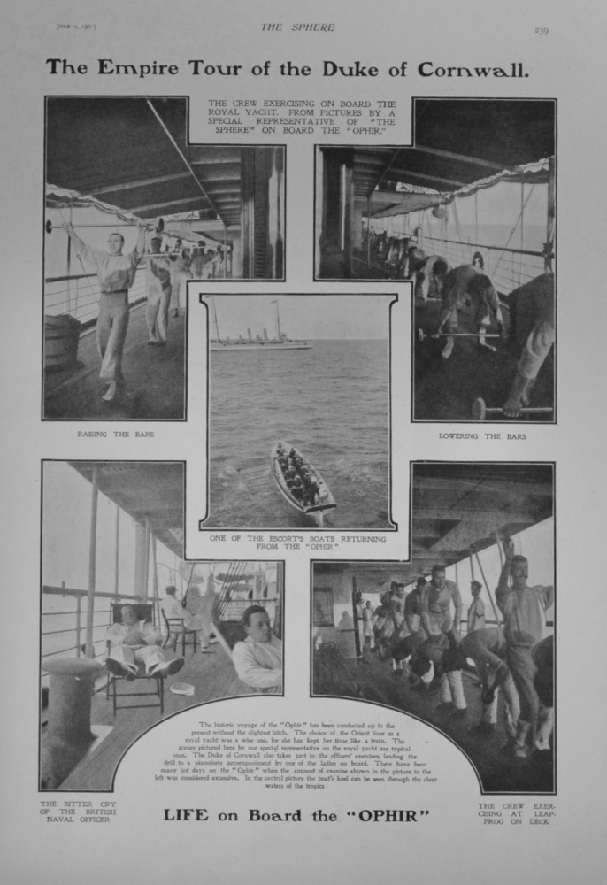 Life on Board the "Ophir" : During the Empire Tour of the Duke of Cornwall.   1901