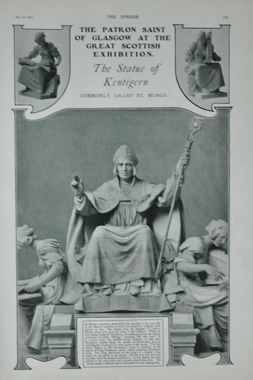 The Statue of Kentigern - 1901