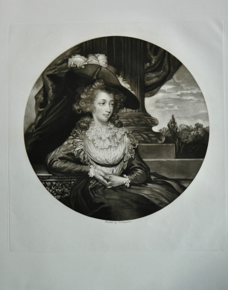 Elizabeth (Stephenson), Countess of Mexborough.  (Mezzotint).