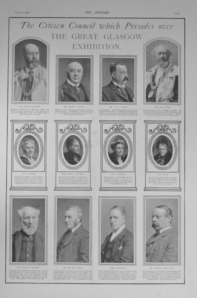 The Citizen Council - Great Glasgow Exhibition - 1901