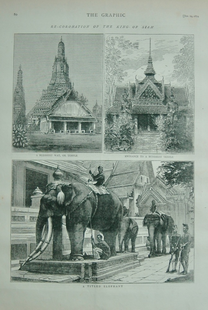 Re-Coronation of the King of Siam - 1874
