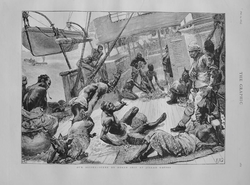 On board ship at Jellah Koffee - 1874