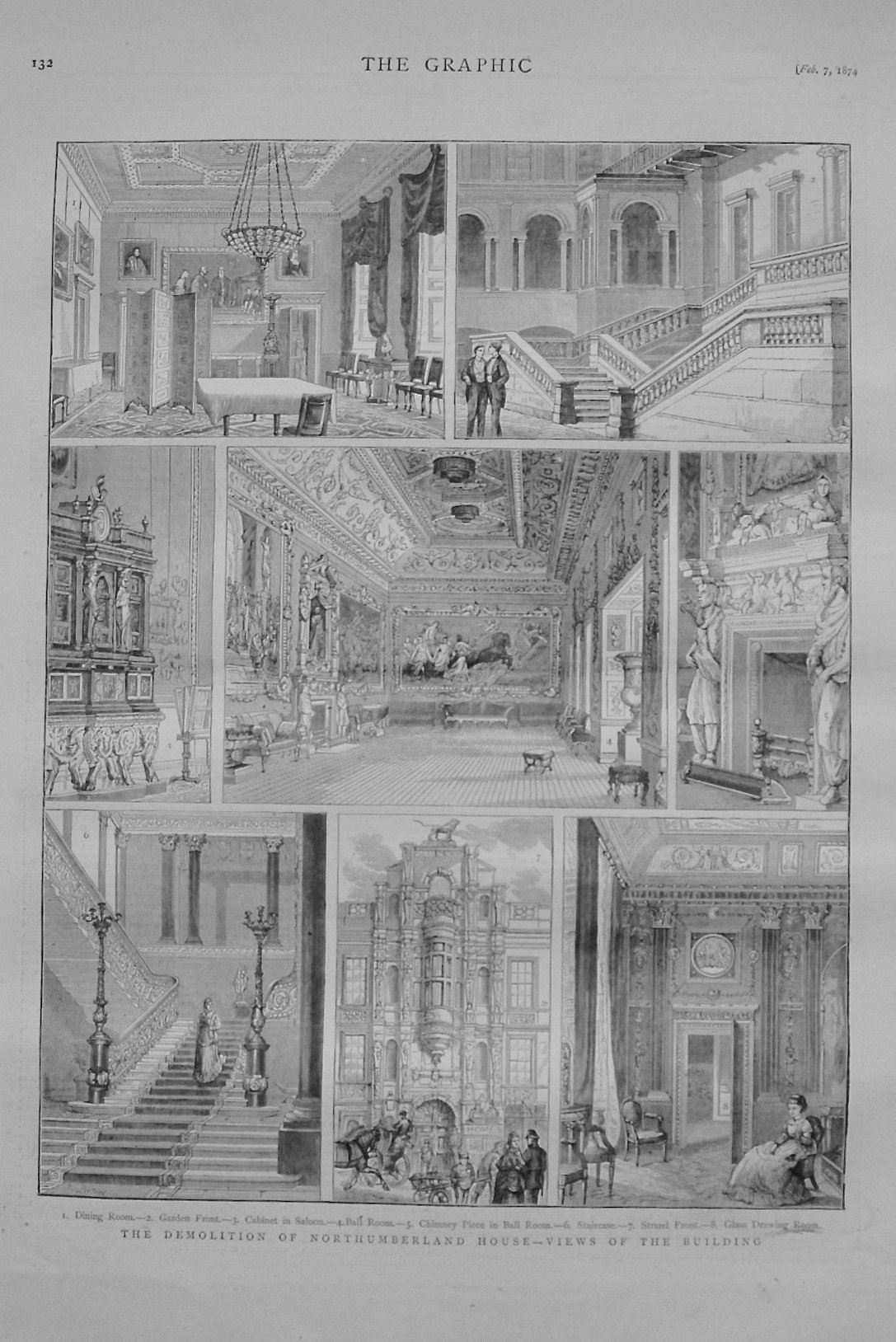 The Demolition of Northumberland House - 1874