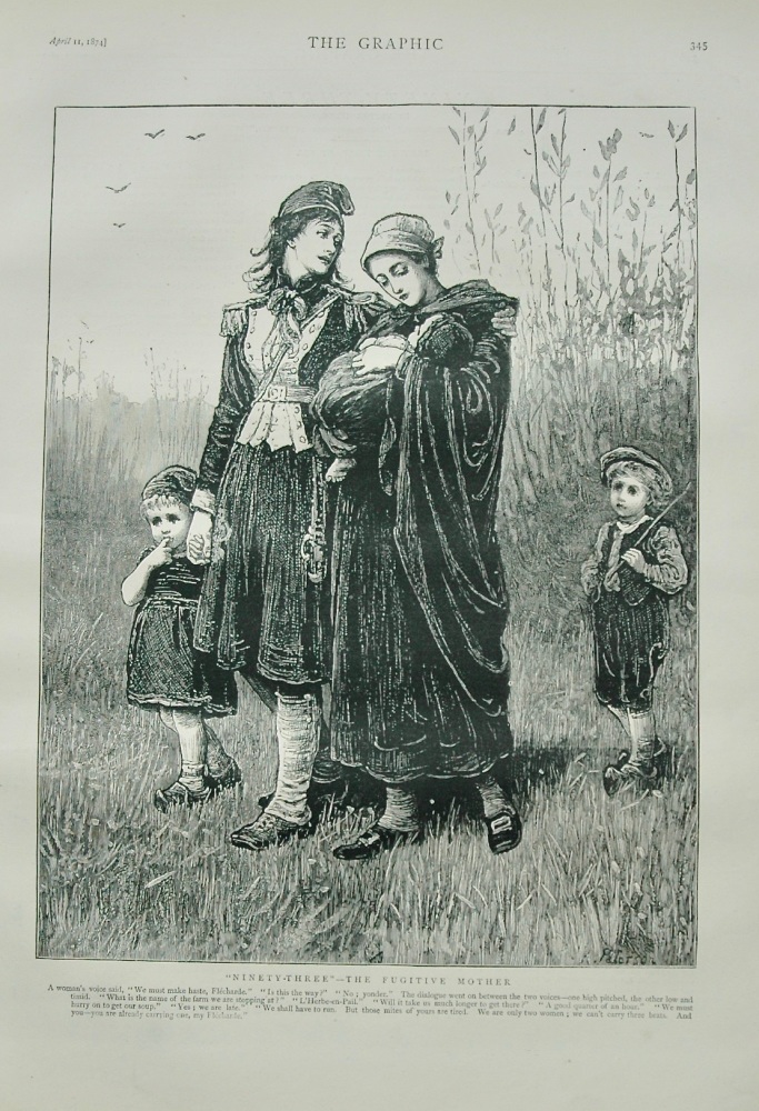 "Ninety Three" - The Fugitive Mother - 1874