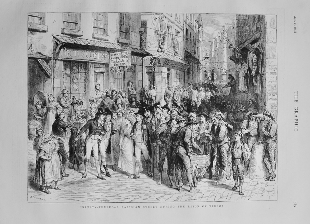 "Ninety Three" - A Parisian Street during the Reign of Terror - 1874