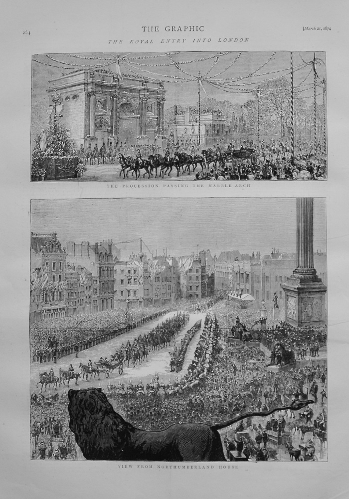 The Royal Entry into London - 1874