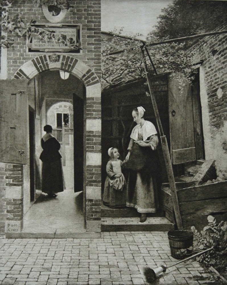 A Dutch Courtyard - Photogravure - 1903