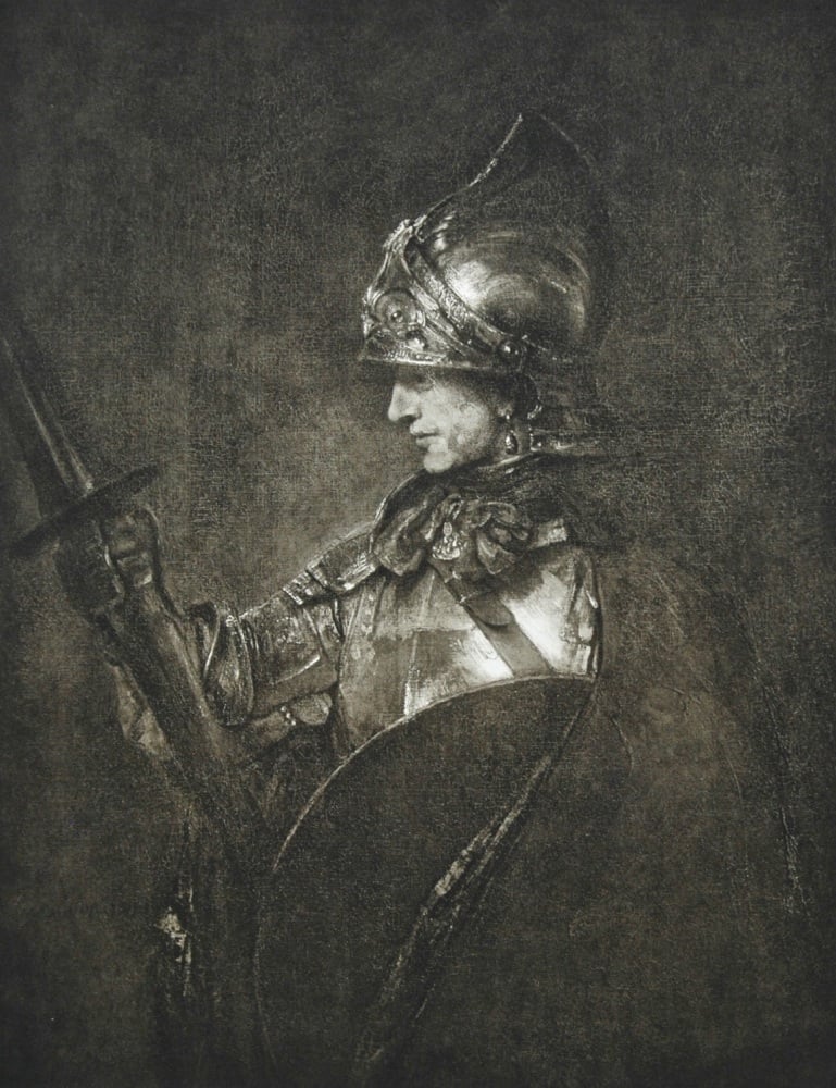 "A Man in Armour" - Photogravure - 1903