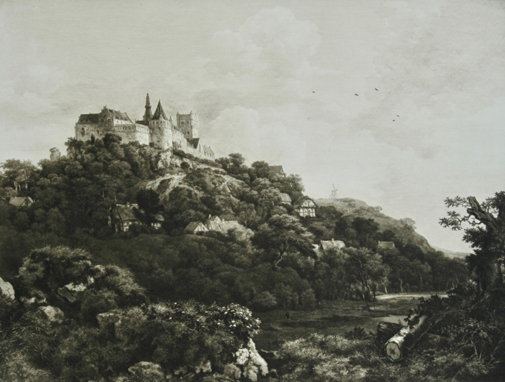 "Castle Bentheim" - Photogravure - 1903