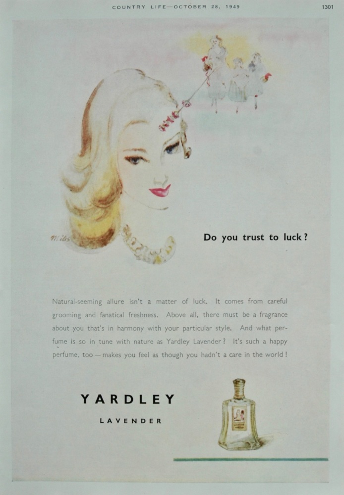 "Yardley" advert - 1949