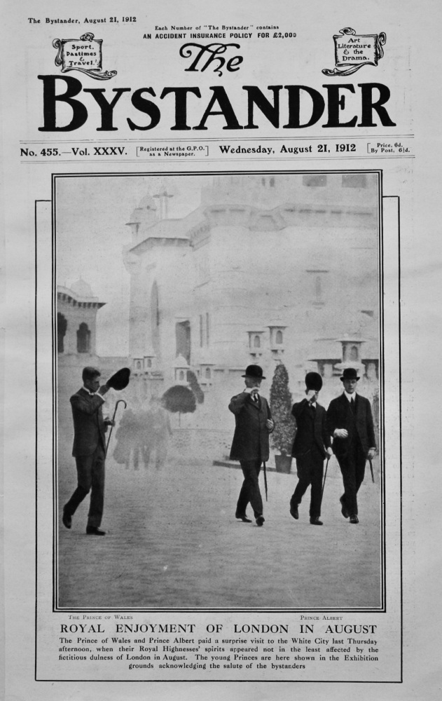 The Bystander August 21st 1912.