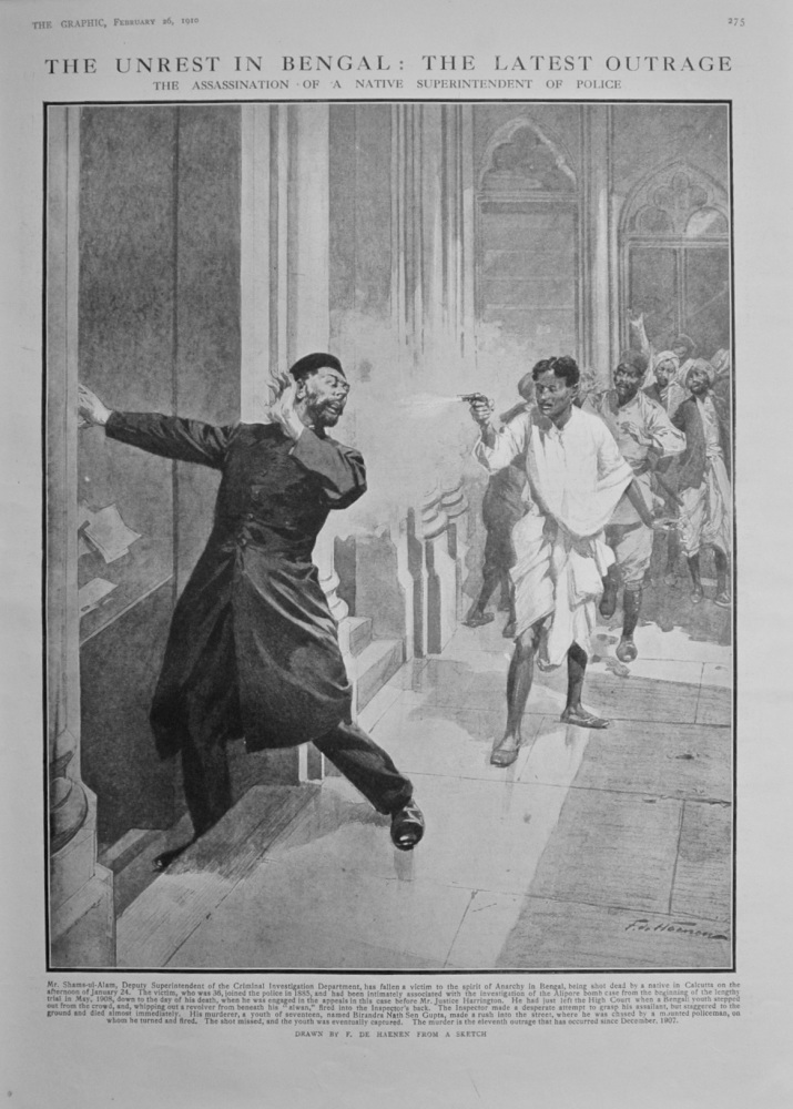 The Unrest in Bengal: The Latest Outrage - 1910