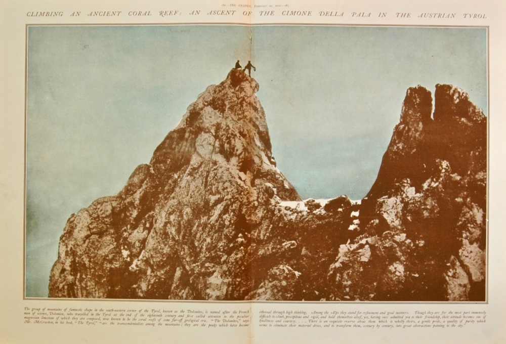 Climbing an Ancient Coral Reef - 1910